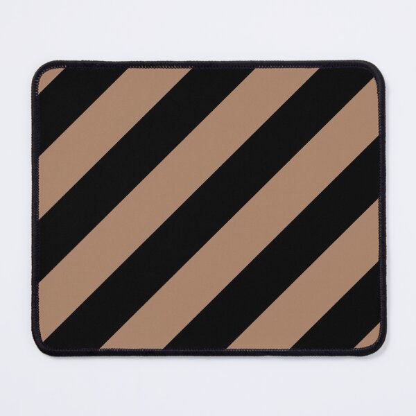 Item preview, Brown and Black Angled Stripe Pattern 2022 Trending Color - Colour - Hue - Shade Pantone Macchiato Brown 17-1221 designed and sold by ColorOfTheYears.