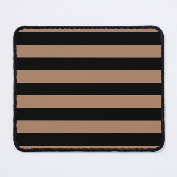 Item preview, Brown and Black Horizontal Stripe Pattern 2022 Trending Color - Colour - Hue - Shade Pantone Macchiato Brown 17-1221 designed and sold by ColorOfTheYears.