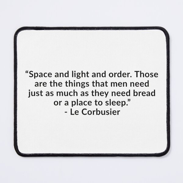 Item preview, Le Corbusier Quote designed and sold by Yviemakes.
