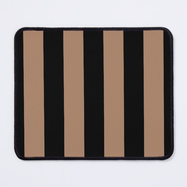 Item preview, Brown and Black Vertical Stripe Pattern 2022 Trending Color - Colour - Hue - Shade Pantone Macchiato Brown 17-1221 designed and sold by ColorOfTheYears.