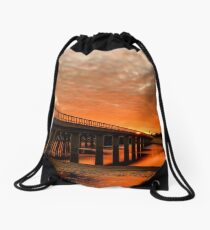 Red Water of the Barwon Drawstring Bag