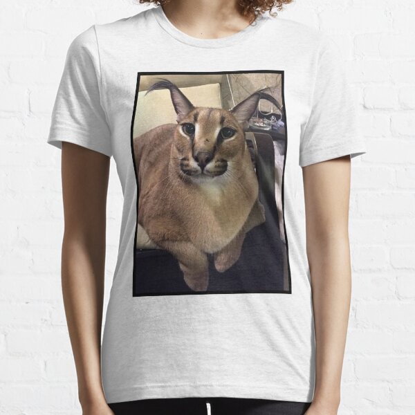 Big Floppa Meme Cat Caracal T-Shirt, Cool Funny Cats Caracals Glasses Gift,  Wild Animals Lover Birthday Christmas Presen