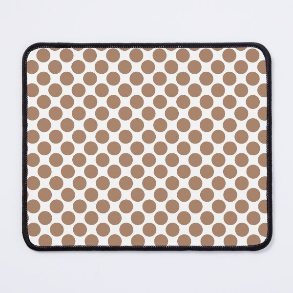 Item preview, Brown and White Polka Dot Pattern 2022 Trending Color - Colour - Hue - Shade Pantone Macchiato Brown 17-1221 designed and sold by ColorOfTheYears.