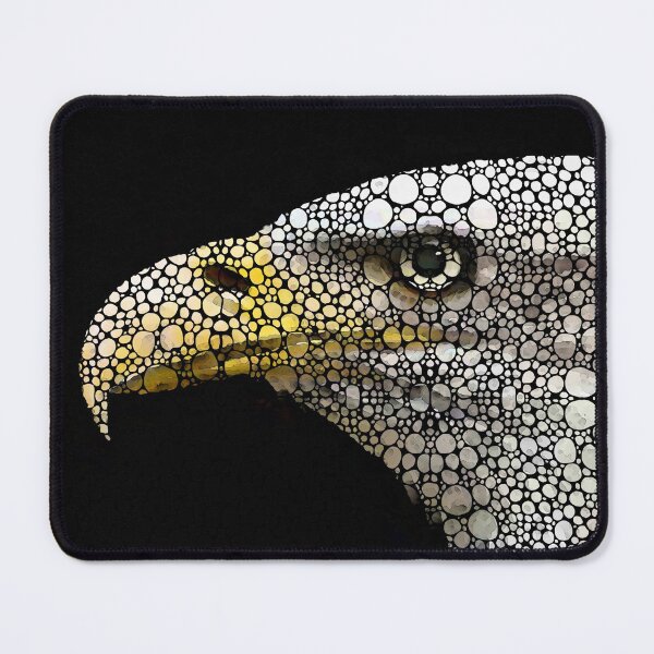 Item preview, Bald Eagle Art - Eagle Eye - Stone Rock'd Art designed and sold by Sharon Cummings Art.