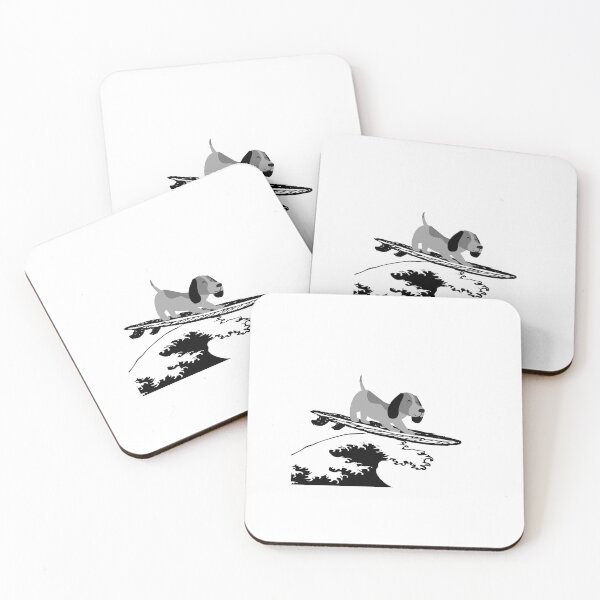 Item preview, Dog on surf board designed and sold by Hoffman-Design.