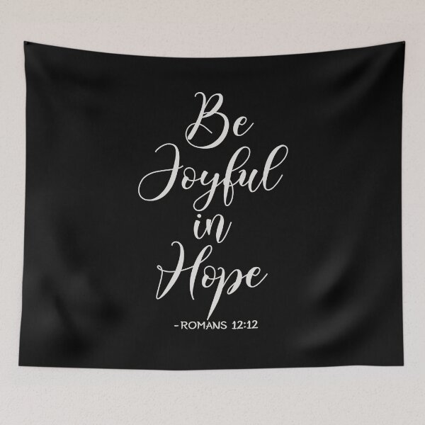 Item preview, Be Joyful In Hope - Romans 12:12 Handwriting designed and sold by amazingjoy.