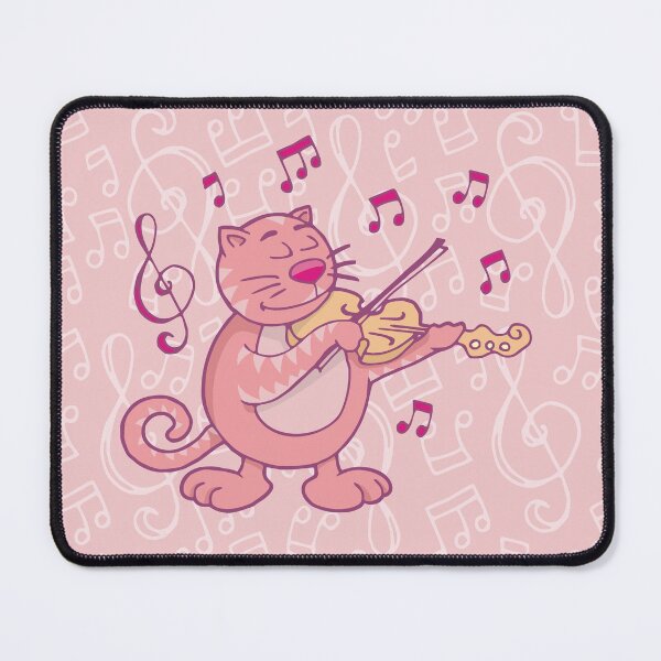 Item preview, Pink Cat with Violin designed and sold by sifis.