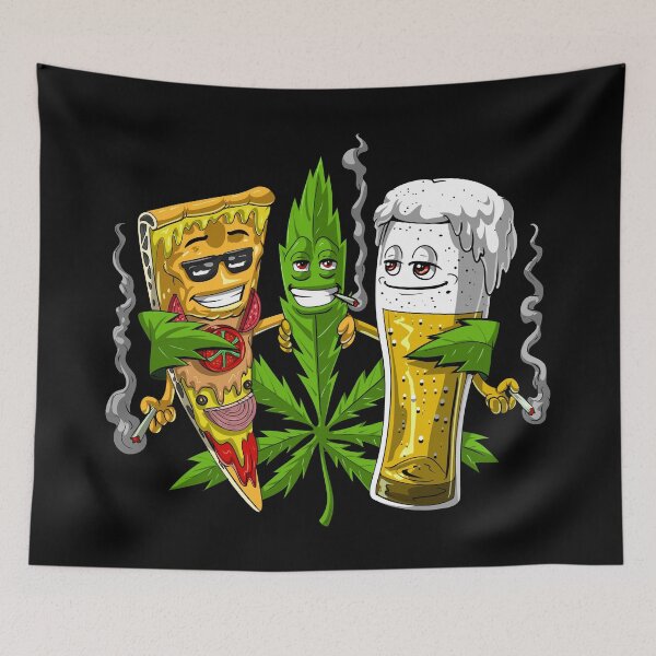 Item preview, Weed Beer Pizza Party designed and sold by underheaven.