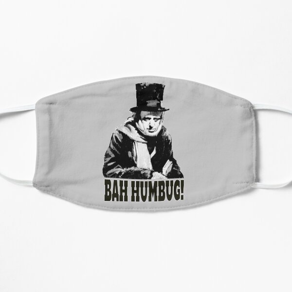 BAH HUMBUG. Ebenezer Scrooge. Flat Mask