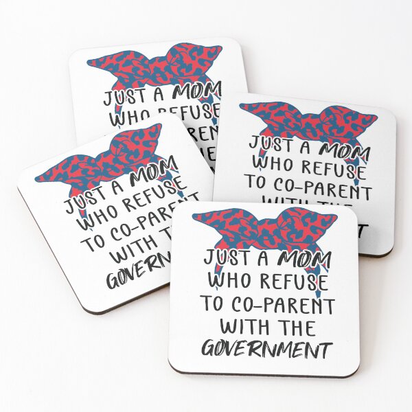 Item preview,  Just a Mom Who Refuse to Co-Parent With the Government / Funny American Skull Parenting Libertarian Mom / Co-Parenting Libertarian Saying Gift  designed and sold by Run to Creations.