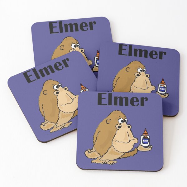 Item preview, Funny Gorilla Named Elmer holding Glue Pun designed and sold by Nature's Fancy.
