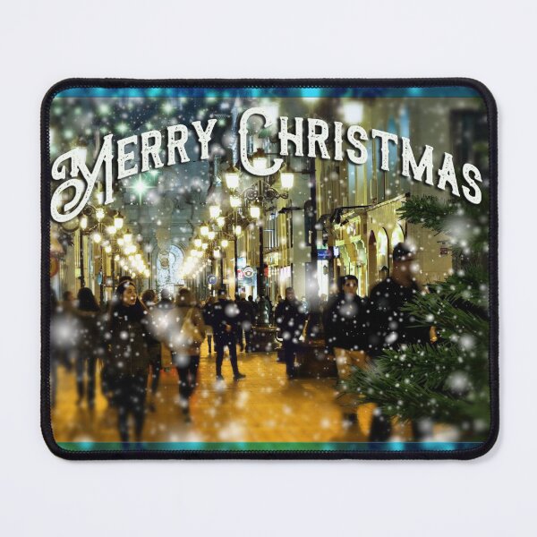Item preview, Christmas Card Snowy Holiday Shoppers designed and sold by artBeatandSoul.