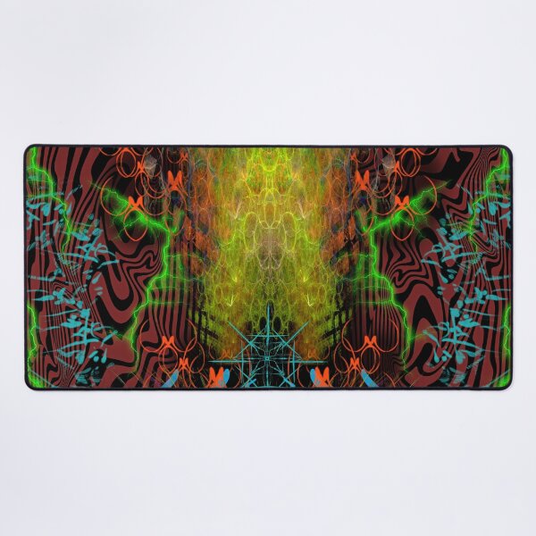 Item preview, The Warmth of Swamp Thunder (abstract, experimental, psychedelic, warm colors) designed and sold by Discordant Dreams Art.