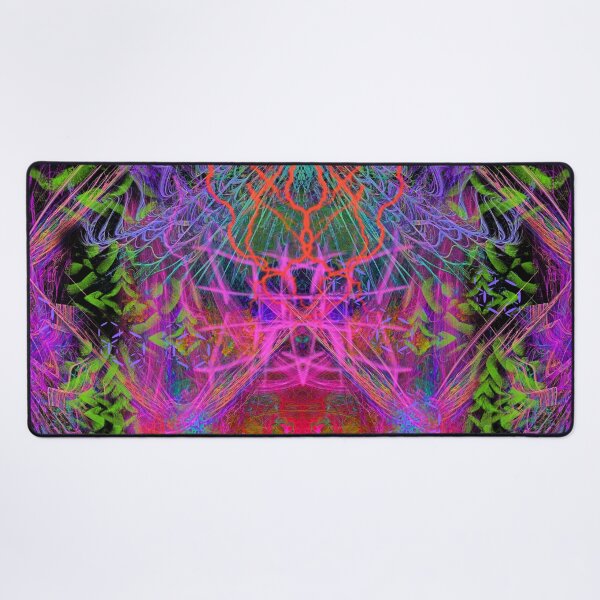 Item preview, Violet Scratches Relieve Tension (abstract, neon pink, symmetrical) designed and sold by Discordant Dreams Art.