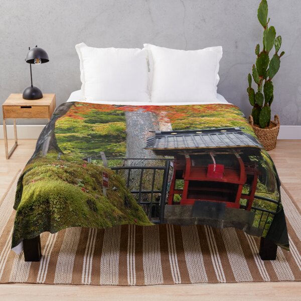 Item preview, Japanese Red shrine under an autumn tree designed and sold by ChillShot.