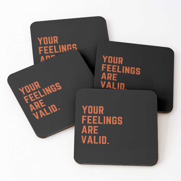 Item preview, Your feelings are valid, your feelings matter, black font  designed and sold by theslowdown.