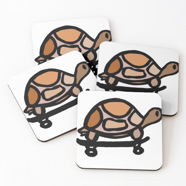Artikelvorschau, Bunte Schildkröte auf einem Skateboard entworfen und verkauft von Loulig.
