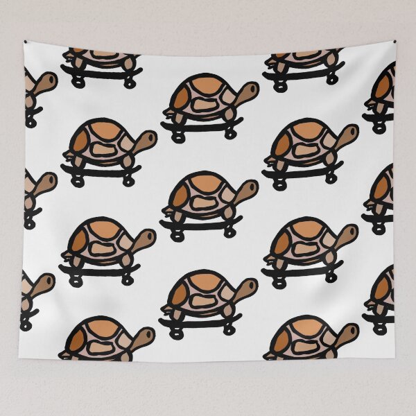 Item preview, Tortuga colorida en una patineta designed and sold by Loulig.