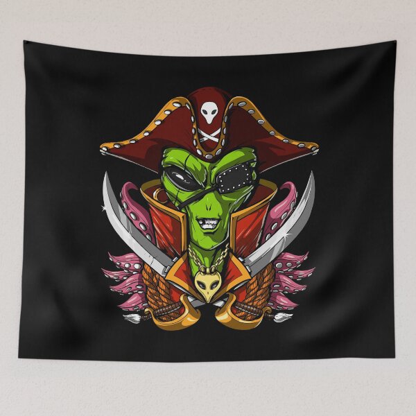 Item preview, Space Alien Pirate designed and sold by underheaven.