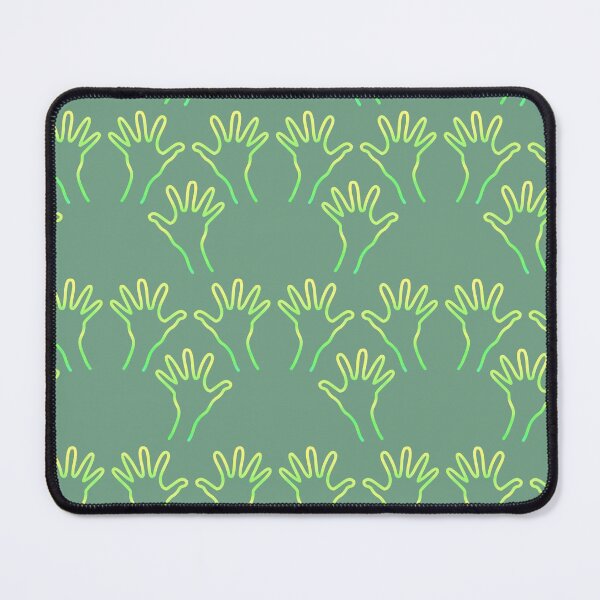 Artikelvorschau, Cave Hands Anew Yellow-Green on Soft Green 5748 entworfen und verkauft von Art in My Loft.