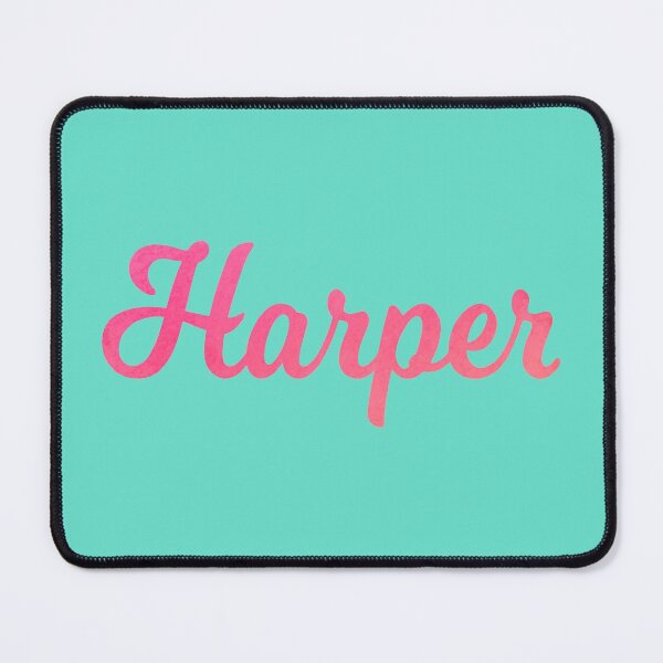 Item preview, Harper pink watercolor design girl's name designed and sold by ComicKitsch.