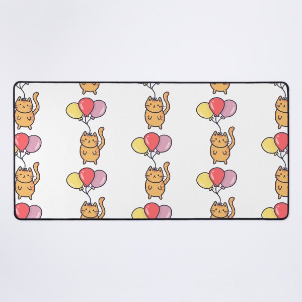 Item preview, cute flying balloon cat designed and sold by moonbean-art.