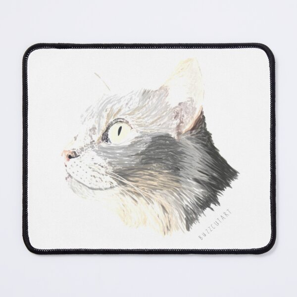 Item preview, Grey Cat designed and sold by buzzcutart.