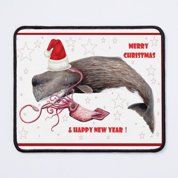 Item preview, Merry Christmas and happy new year sperm whale for whale and ocean lovers designed and sold by chloeyzoard.