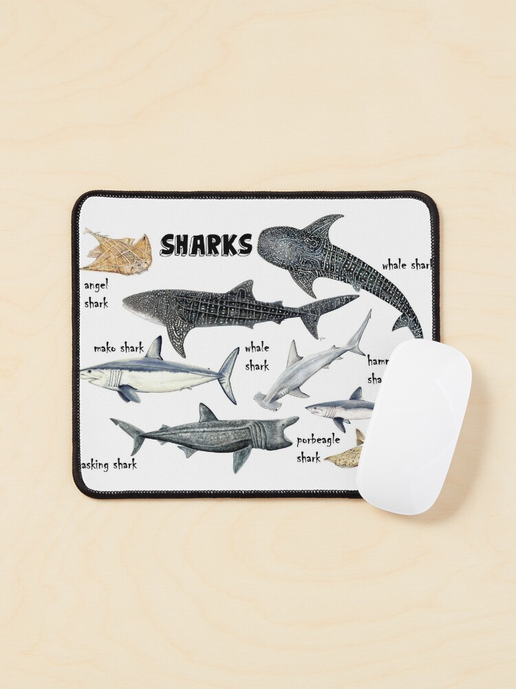 Sharks for shark lovers Mouse Pad for Sale by Chloé Yzoard
