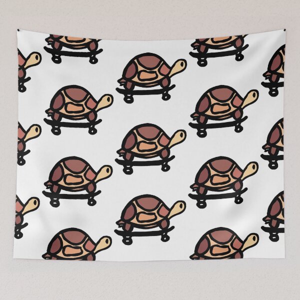 Item preview, Tortuga colorida en una patineta designed and sold by Loulig.