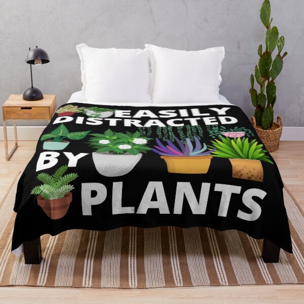 Item preview, Easily Distracted By Plants designed and sold by teemenia.