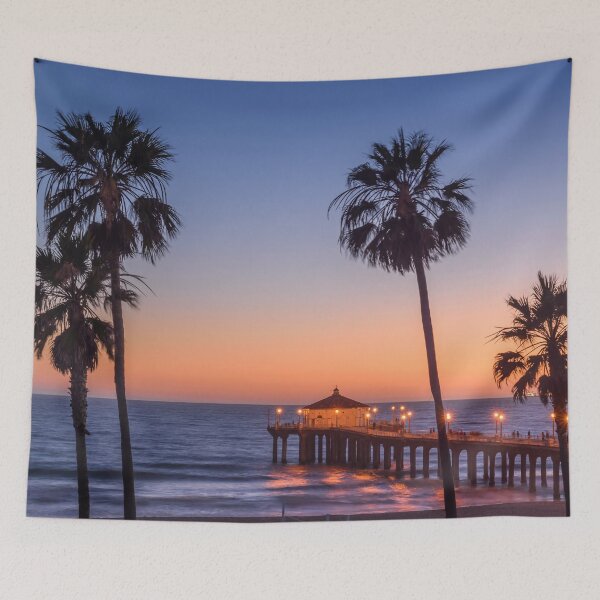 Item preview, Sunset and Palm Trees by the beach designed and sold by Hartsygarden.