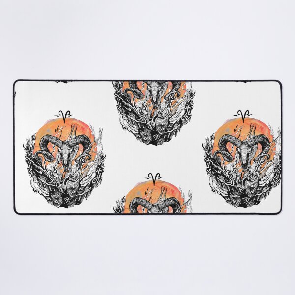 Aries Zodiac Sign Desk Mat