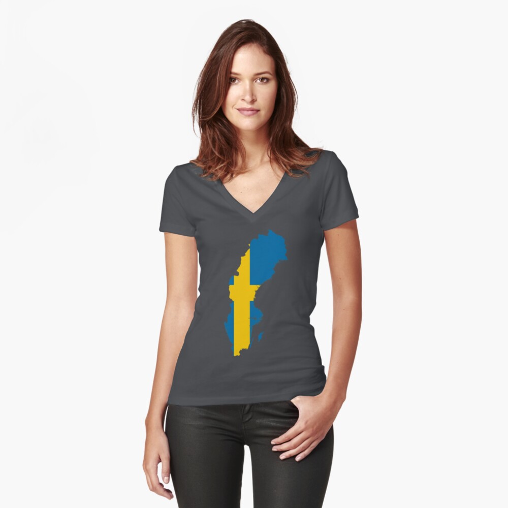 Item preview, Fitted V-Neck T-Shirt designed and sold by limitlezz.