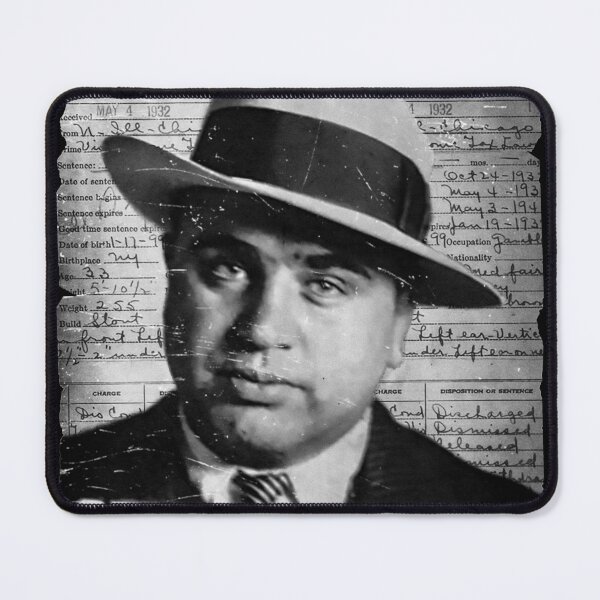 Item preview, Al Capone Arrest Record Mugshot designed and sold by Artaxias_Designs.