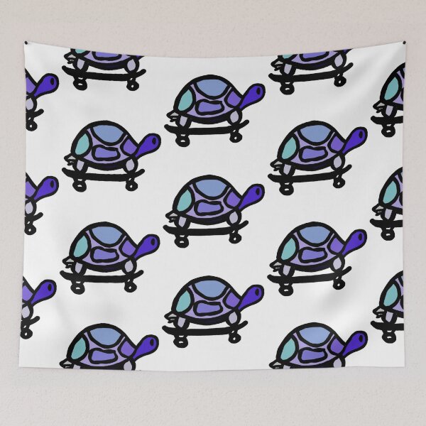 Item preview, Tortuga colorida en una patineta designed and sold by Loulig.