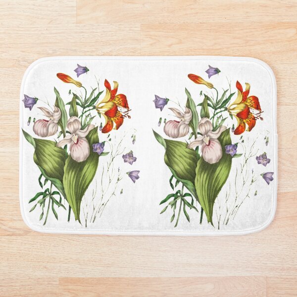 Item preview, Cuadro Vintage Canadian Wild Lily y Campanula designed and sold by Rockpools.