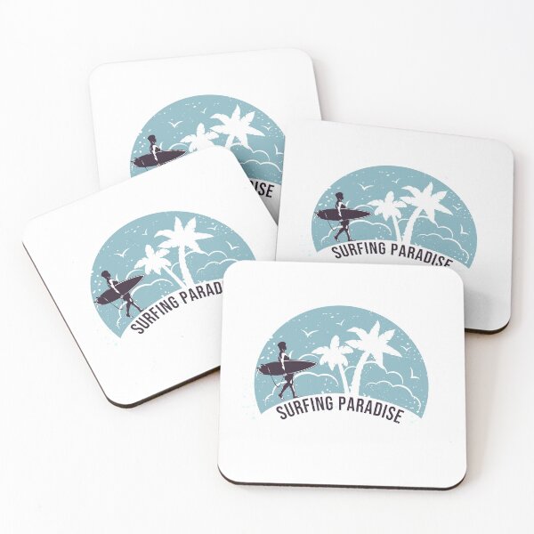 Item preview, Surfing paradise evolution in Ocean blue shore waves designed and sold by felric.
