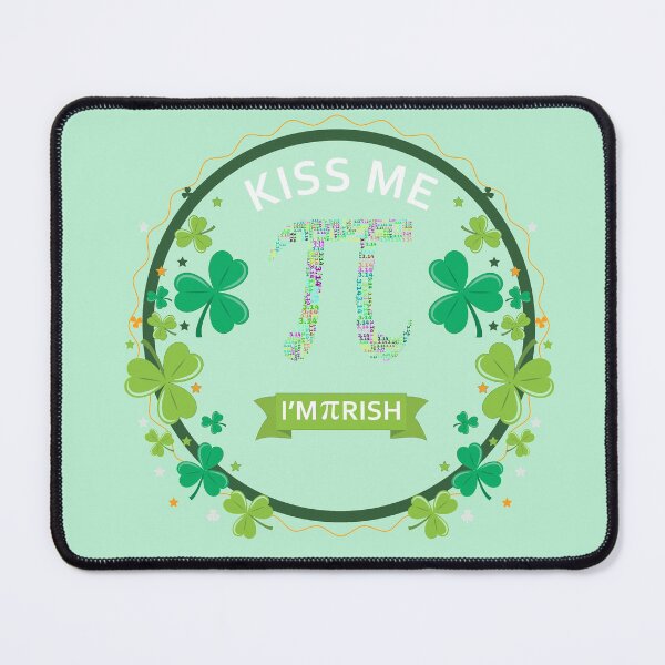 Item preview, Kiss Me I'm Pi-Rish Funny Pi St Patricks Day Shirt designed and sold by cssdru.