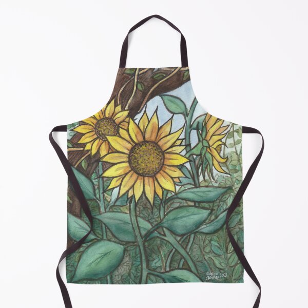Item preview, Sunflowers. Watercolour on 20 x 25cm watercolour paper designed and sold by crowleyronan123.