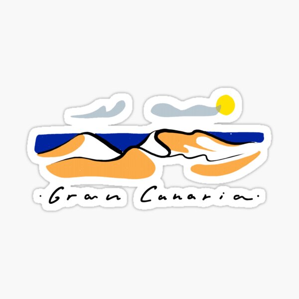 Isla de gran canaria | Dunas de Maspalomas Pegatina