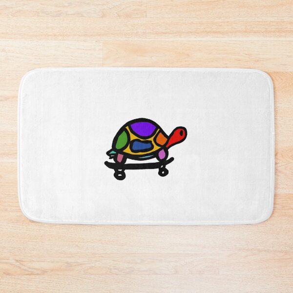 Item preview, Colorful Turtle on a skateboard designed and sold by Loulig.