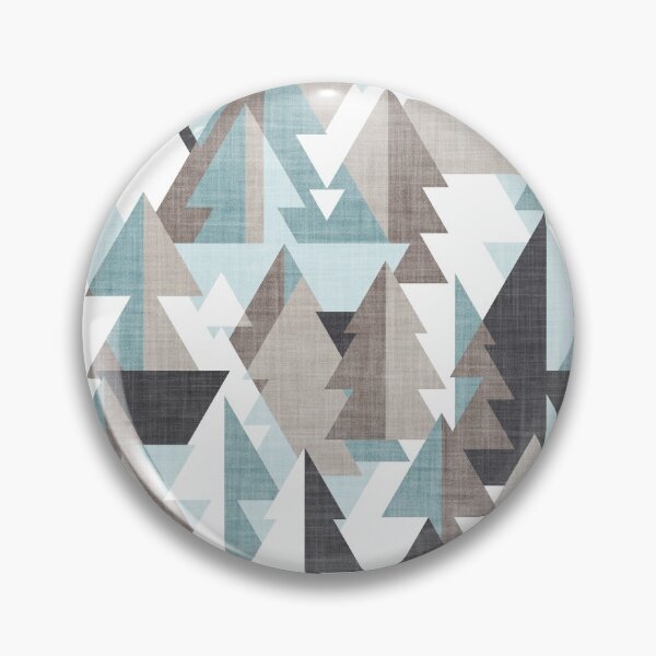 Item preview, Geo forest // duck egg and oyster green mulled wine and almond frost brown and stark white geometric triangular pine trees designed and sold by SelmaCardoso.