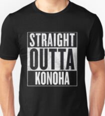 Droite Outta Konoha T-shirt unisexe