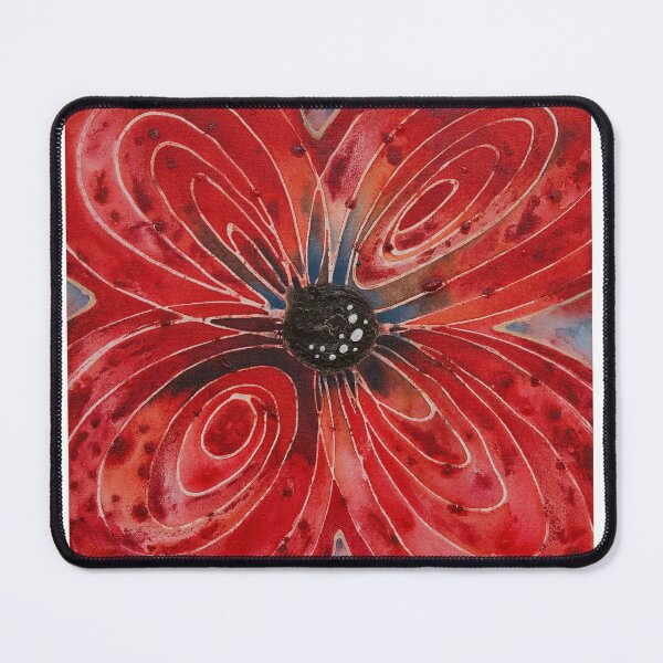 Item preview, Red Flower 2 - Vibrant Red Floral Art designed and sold by Sharon Cummings Art.