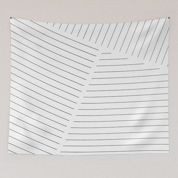 Item preview, Black and White Geometric Lines designed and sold by Seatzy.