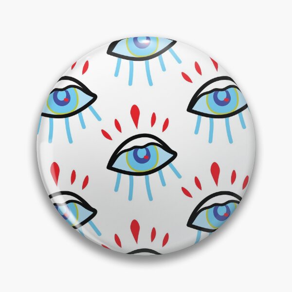 Item preview, Red Lash Evil Eye Pattern designed and sold by christabelco.
