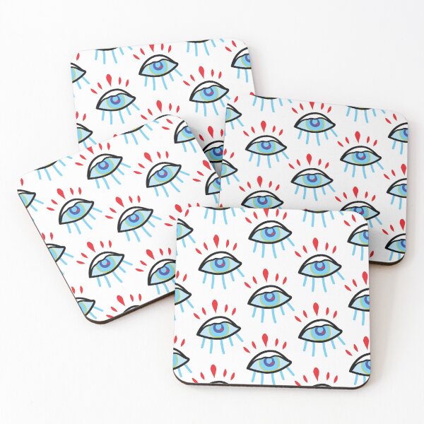 Item preview, Red Lash Evil Eye Pattern designed and sold by christabelco.
