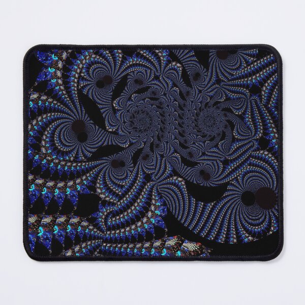 Item preview, 'Rosellar Blue'-V.2 Psychedelic/ fractal wave pattern digital painting by The Raumier  designed and sold by N-W-T-S-I-O.