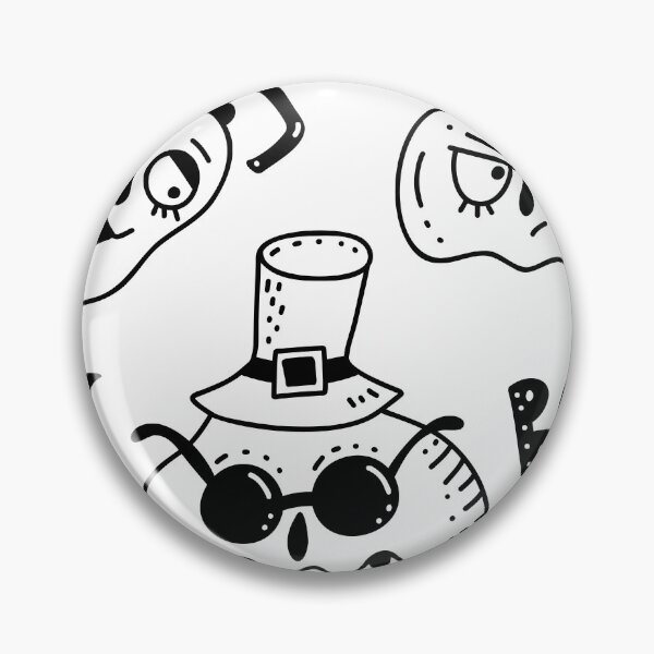Item preview, Pattern with hand drawn doodle halloween symbols designed and sold by SolArt88.